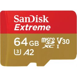 SanDisk Extreme 64 GB MicroSDXC UHS-I Clase 10 | SDSQXAH-064G-GN6MA | 0619659193409 | Hay 41 unidades en almacén
