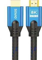 Savio HDMI (M) v2.1 cable 5m 8K copper blue-black golden tips CL-169 cable HDMI HDMI tipo A (Estándar) Negro, Azul Savio HDMI (M) v2.1 cable 5m 8K copper blue-black golden tip | SAVKABELCL-169 | 5901986047568 | Hay 45 unidades en almacén