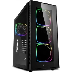 Sharkoon TG6 RGB caja torre Midi Tower Negro | 4044951028221 | 4044951028221 | Hay 2 unidades en almacén