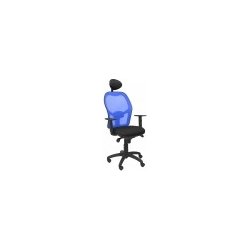 SILLA JORQUERA MALLA AZUL ASIENTO BALI CABECERO FIJO NEGRO 1 | 15SABALI840C | 8436563384349 | Hay 21 unidades en almacén