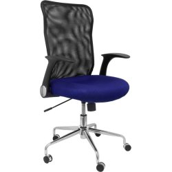SILLA MINAYA RESPALDO MALLA NEGRO ASIENTO 3D AZUL 4031AZ | 8436549390265 | Hay 44 unidades en almacén