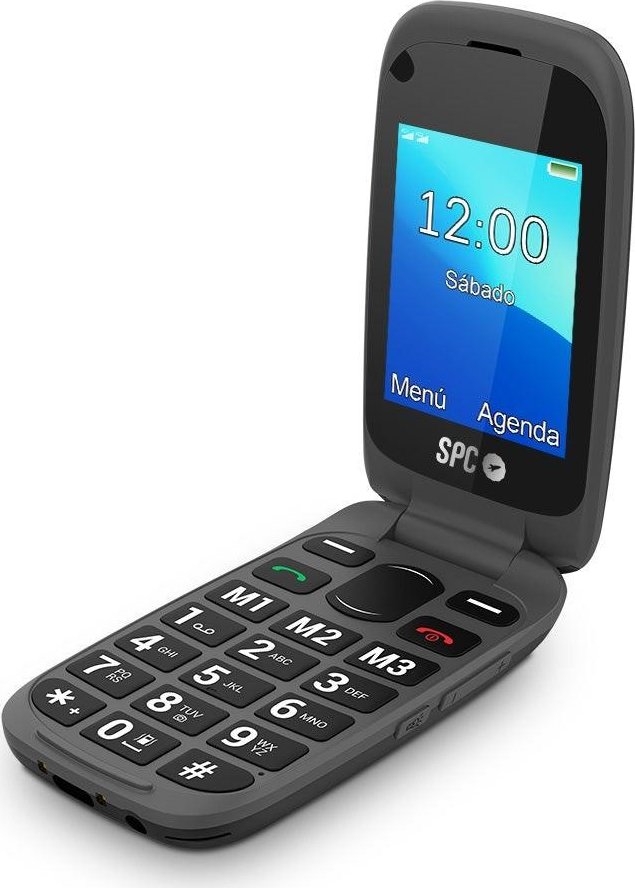 SPC Telefono Movil para Personas Mayores - Teclas y Numeros Grandes - Boton  SOS - Notificaciones y Timbre Inteligentes - Base de Carga - Comodo y