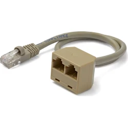 SPLITTER RJ45 MACHO A 2 RJ45 HEMBRA STARTECH RJ45SPLITTER | 0650307833476 | Hay 4 unidades en almacén