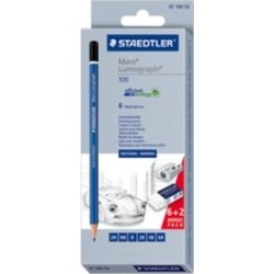 Staedtler Mars Lumograph 100 Multi 6 pieza(s) Staedtler Mars Lumograph 100 Multi 6 pieza(s) | 61100C6 | 4007817611104 | Hay 4 unidades en almacén