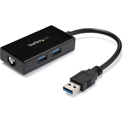 StarTech.com Adaptador de Red Ethernet Gigabit Externo USB 3.0 con Concentrador  | USB31000S2H | 0065030862400 [1 de 6]
