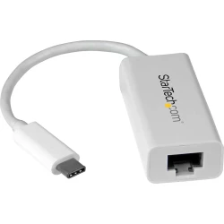 StarTech.com Adaptador de Red Gigabit USB-C - USB 3.1 Gen 1 (5 Gbps) - Blanco | US1GC30W | 0065030862974 [1 de 3]