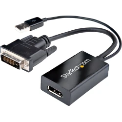 StarTech.com Adaptador DVI a DisplayPort Alimentado por USB - Conversor DVI a DisplayPort - 1920x1200 Negro StarTech.com Adaptador DVI a DisplayPort Alimentado por USB | DVI2DP2 | 0065030875851 | Hay 13 unidades en almacén