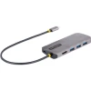StarTech.com Adaptador Multipuertos USB C, de VÍ­deo HDMI de 4K y 60Hz, Hub USB-A 3.2 de 3 Puertos de 5Gbps, Entrega de Alimentación PD de 100W, GbE, | (1)