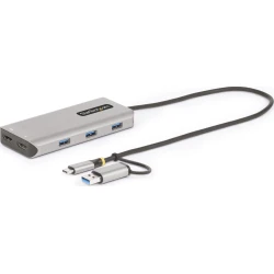 StarTech.com Adaptador Multipuertos USB-C - HDMI Doble (4K30 | 167B-USBC-MULTIPORT | 0065030901260 | Hay 10 unidades en almacén