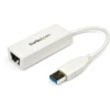 StarTech.com Adaptador Tarjeta de Red Externa NIC USB 3.0 a 1 Puerto Gigabit Ethernet 1Gbps RJ45 USBA Blanco | (1)