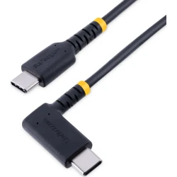 StarTech.com Cable 2m USB C Acodado - en Íngulo Recto - PD 60W - 3A - Cable USB-C de Carga Rápida - de Alta Resistencia - USB 2.0 Tipo C - Fibra de StarTech.com Cable 2m USB C Acodado - en Íngulo Recto - P | R2CCR-2M-USB-CABLE | 0065030893848 | Hay 60 unidades en almacén