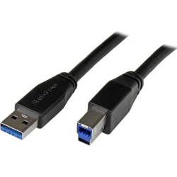 StarTech.com Cable Activo USB 3.1 SuperSpeed de 5 metros - Usb A Macho a Usb B M | USB3SAB5M | 0065030861342 [1 de 3]