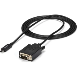 StarTech.com Cable Adaptador Conversor USB-C a VGA - 2m - 1920x1200 negro StarTech.com Cable Adaptador Conversor USB-C a VGA - 2m - 19 | CDP2VGAMM2MB | 0065030865562 | Hay 7 unidades en almacén