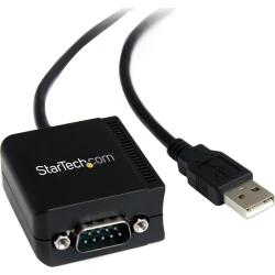 StarTech.com Cable Adaptador USB a Puerto Serie Serial RS232 DB9 FTDI Aislamient | ICUSB2321FIS | 0065030845373 [1 de 4]