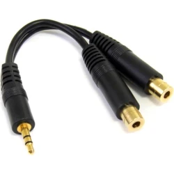 StarTech.com Cable Audio Splitter Divisor de Auriculares Mini-Jack 3,5mm Estéreo Macho a 2x Hembra - 0.15m Negro StarTech.com Cable Audio Splitter Divisor de Auriculares Min | MUY1MFF | 0065030799836 | Hay 5 unidades en almacén