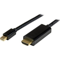 StarTech.com Cable Conversor Mini DisplayPort a HDMI - Ultra HD 4K -1m Negro StarTech.com Cable Conversor Mini DisplayPort a HDMI - Ultra | MDP2HDMM1MB | 0065030861151 | Hay 11 unidades en almacén