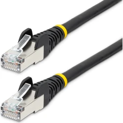 StarTech.com Cable de 0,5m de Red Ethernet CAT6a - Negro - Low Smoke Zero Halogen (LSZH) - 10GbE - 500MHz - PoE++ de 100W - Snagless sin Pestillo - RJ StarTech.com Cable de 0,5m de Red Ethernet CAT6a - Negro - L | NLBK-50C-CAT6A-PATCH | 0065030896047 | Hay 10 unidades en almacén