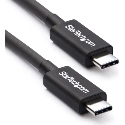 Startech.com Cable De 0.5m Thunderbolt 3 Usb-c 40gbps - Negro | TBLT34MM50CM | 0065030864428 | 34,53 euros