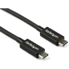 StarTech.com Cable de 0.8m Thunderbolt 3 USB-C 40Gbps - Compatible con Thunderbolt y USB - Negro | (1)