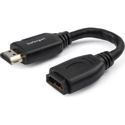 StarTech.com Cable de 15cm de Extensión Alargador HDMI 2.0 de Alta Velocidad - Extensor de Puertos - 4K de 60Hz - Negro StarTech.com Cable de 15cm de Extensión Alargador HDMI 2.0 | HD2MF6INL | 0065030882187 | Hay 1 unidades en almacén