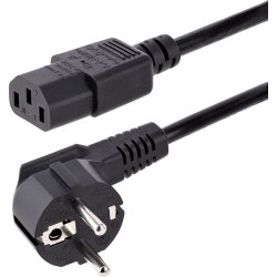 StarTech.com Cable de 1m (3 pies) de Alimentación para Ordenador, 18AWG, UE Schuko a C13, 250V 10A, Cable de Corriente, Cable de Fuente de Alimentaci StarTech.com Cable de 1m (3 pies) de Alimentación para Orde | ORMANC10V2 | 0065030894289 | Hay 6 unidades en almacén