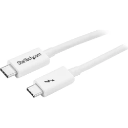 StarTech.com Cable de 1m Thunderbolt 3 Blanco - Cable Compatible con USB-C y Dis | TBLT3MM1MW | 0065030871273 [1 de 8]