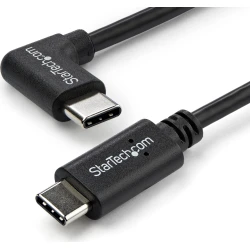StarTech.com Cable de 1m USB-C a USB-C Acodado a la Derecha - Macho a Macho - Ne | USB2CC1MR | 0065030871877 [1 de 5]