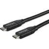 StarTech.com Cable de 1m USB-C a USB-C Macho a Macho con capacidad para Entrega de Alimentación de 5A - Cable de Carga USB-C - Negro | (1)