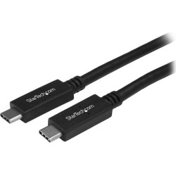 StarTech.com Cable de 1m USB-C de Carga - macho a macho USB 3.1 de 5Gbps - negro | USB315CC1M | 0065030874007 [1 de 2]