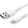 StarTech.com Cable de 1m USB tipo A a Lightning Macho a Macho - Certificado MFi de Apple - Blanco RUSBLTMM1M | (1)