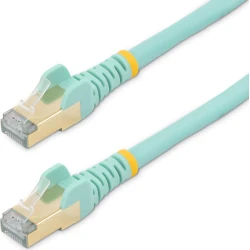StarTech.com Cable de 2m de Red Ethernet RJ45 Cat6a Blindado STP - Cable sin Enganche Snagless - Aguamarina StarTech.com Cable de 2m de Red Ethernet RJ45 Cat6a Blindado | 6ASPAT2MAQ | 0065030873208 | Hay 9 unidades en almacén