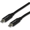 StarTech.com Cable de 2m USB-C a USB-C Macho a Macho con capacidad para Entrega de Alimentación de 5A - USB TipoC - Cable de Carga USB-C - Negro | (1)