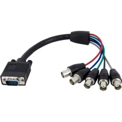StarTech.com Cable de 30 cm Coaxial para Monitor HD15 VGA a  | VGABNCMF1 | Hay 1 unidades en almacén