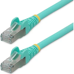 StarTech.com Cable de 3m de Red Ethernet CAT6a - Aguamarina - Low Smoke Zero Halogen (LSZH) - 10GbE - 500MHz - PoE++ de 100W - Snagless sin Pestillo - StarTech.com Cable de 3m de Red Ethernet CAT6a - Aguamarina | NLAQ-3M-CAT6A-PATCH | 0065030896009 | Hay 10 unidades en almacén