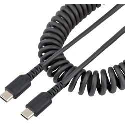 StarTech.com Cable de 50cm de Carga USB C a USB C, Cable USB Tipo C Rizado de Ca | R2CCC-50C-USB-CABLE | 0065030893558 [1 de 5]