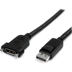 StarTech.com Cable de 91cm DisplayPort de Montaje en Panel - 4K x 2K - Cable DisplayPort 1.2 de Extensión de VÍdeo Macho a Hembra - Cable para Monit StarTech.com Cable de 91cm DisplayPort de Montaje en Panel - | DPPNLFM3PW | 0065030840866 | Hay 5 unidades en almacén