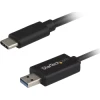 StarTech.com Cable de Transferencia de Datos para Mac y Windows USB 3.0 Tipo-A macho a USB-C macho negro | (1)