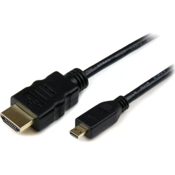 StarTech.com Cable HDMI de alta velocidad con Ethernet 2m - HDMI a Micro HDMI - Macho a Macho - Negro StarTech.com Cable HDMI de alta velocidad con Ethernet 2m - | HDADMM2M | 0065030846967 | Hay 39 unidades en almacén