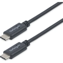 Startech.com Cable Usb 2.0 Tipo-c Macho A Macho 1 Metro Negro | USB2CC1M | 0065030863926 | 11,16 euros