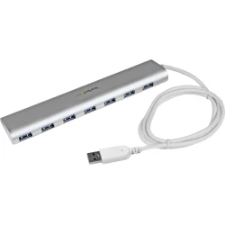 StarTech.com Concentrador USB 3.1 de 7 Puertos - Hub con Cable Incorporado - Plata Blanco StarTech.com Concentrador USB 3.1 de 7 Puertos - Hub con Cab | ST73007UA | 0065030861724 | Hay 1 unidades en almacén