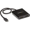 StarTech.com Divisor Splitter MST USB-C a HDMI de 2 Puertos - Multiplicador MST USB Tipo C compatible con Thunderbolt 3 | (1)