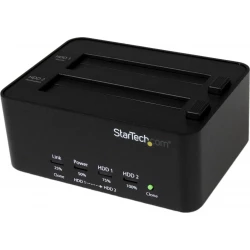 StarTech.com Estación de Conexión Duplicador Borrador Autónomo USB 3.0 de Dis | SATDOCK2REU3 | 0065030852654 [1 de 5]