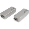StarTech.com Extensor de 1 Puerto Serie Serial RS232 DB9 por Cable Cat5 UTP Ethernet - 1M Plata | (1)