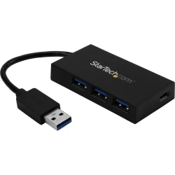 StarTech.com Hub Ladrón USB 3.0 de 4 Puertos - Concentrador de 3 Puertos USB-A y 1 Puerto USB-C - Negro StarTech.com Hub Ladrón USB 3.0 de 4 Puertos - Concentrador | HB30A3A1CFB | 0065030866125 | Hay 10 unidades en almacén
