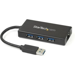 StarTech.com Hub USB 3.0 de Aluminio con Cable - Concentrado | ST3300GU3B | 0065030858304 | Hay 5 unidades en almacén