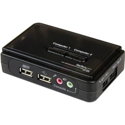 StarTech.com Juego de Conmutador KVM de 2 puertos con todo incluido - USB - Audi | SV211KUSB | 0065030820479 [1 de 6]