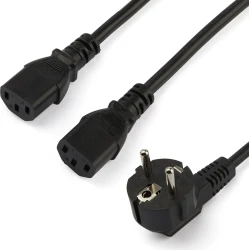 StarTech.com PXT101YEU2M Cable de 2m de alimentación para ordenadores Schuko CEE7 a 2x C13 en Y - Cable de Alimentación Tipo Europeo StarTech.com PXT101YEU2M Cable de 2m de alimentación para o | 0065030879750 | Hay 10 unidades en almacén