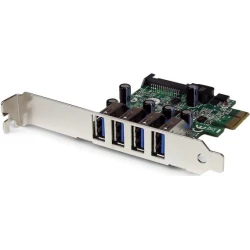 StarTech.com Tarjeta Adaptador PCI Express PCI-E USB 3.1 con UASP de 4 Puertos - Alimentación SATA StarTech.com Tarjeta Adaptador PCI Express PCI-E USB 3.1 con | PEXUSB3S4V | 0065030848961 | Hay 3 unidades en almacén