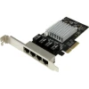StarTech.com Tarjeta de Red PCI Express Ethernet Gigabit con 4 Puertos RJ45 Chipset Intel i350 | (1)