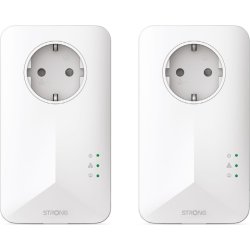 Strong PowerLine 1000 Kit 1000 Mbit/s Ethernet Blanco 2 piez | POWERL1000EUV2 | 9120072375583 | Hay 3 unidades en almacén